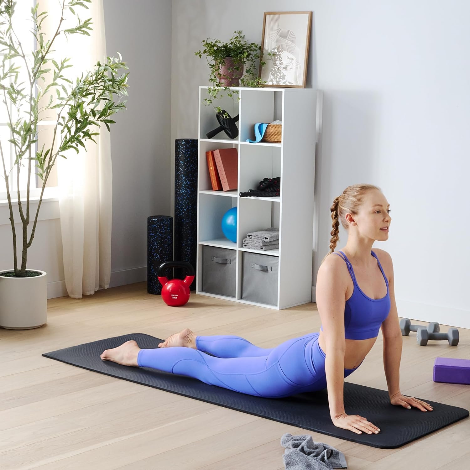 Amazon Basics Extra Thick Exercise Yoga Mat with Carrying Strap - Image 7