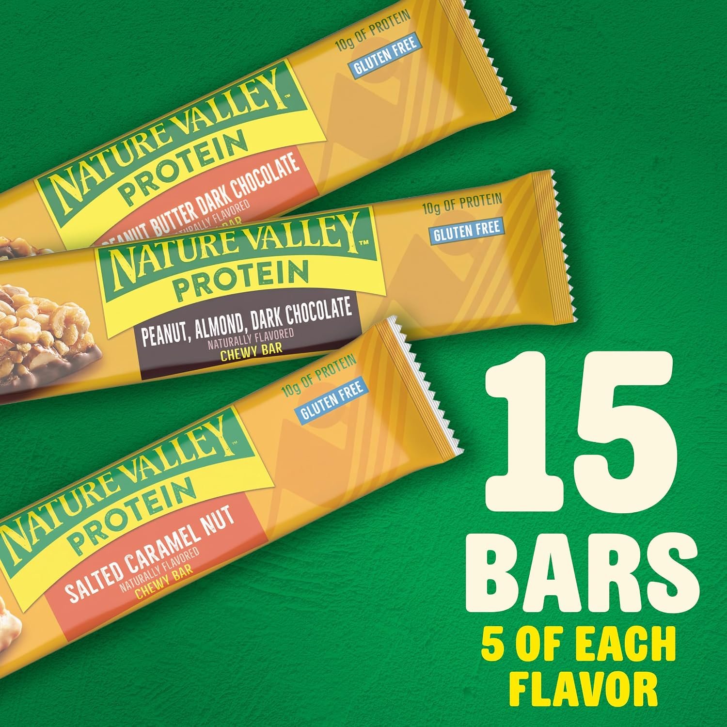 Nature Valley Variety Pack Protein Chewy Granola Bar, Gluten Free, 15 ct - Image 4